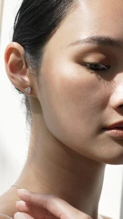 Camden Pink Heart Studs