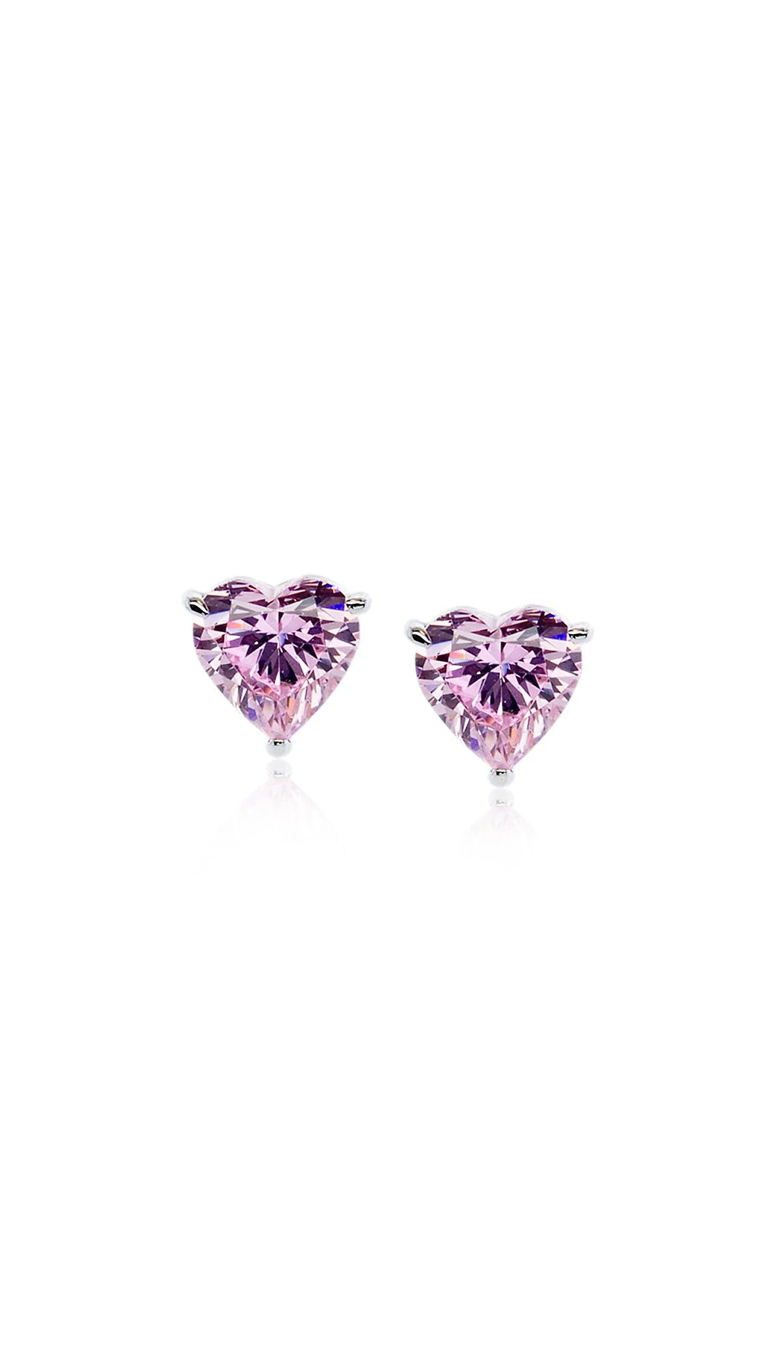 Camden Pink Heart Studs 4 Camden Pink Heart Studs - Image 2