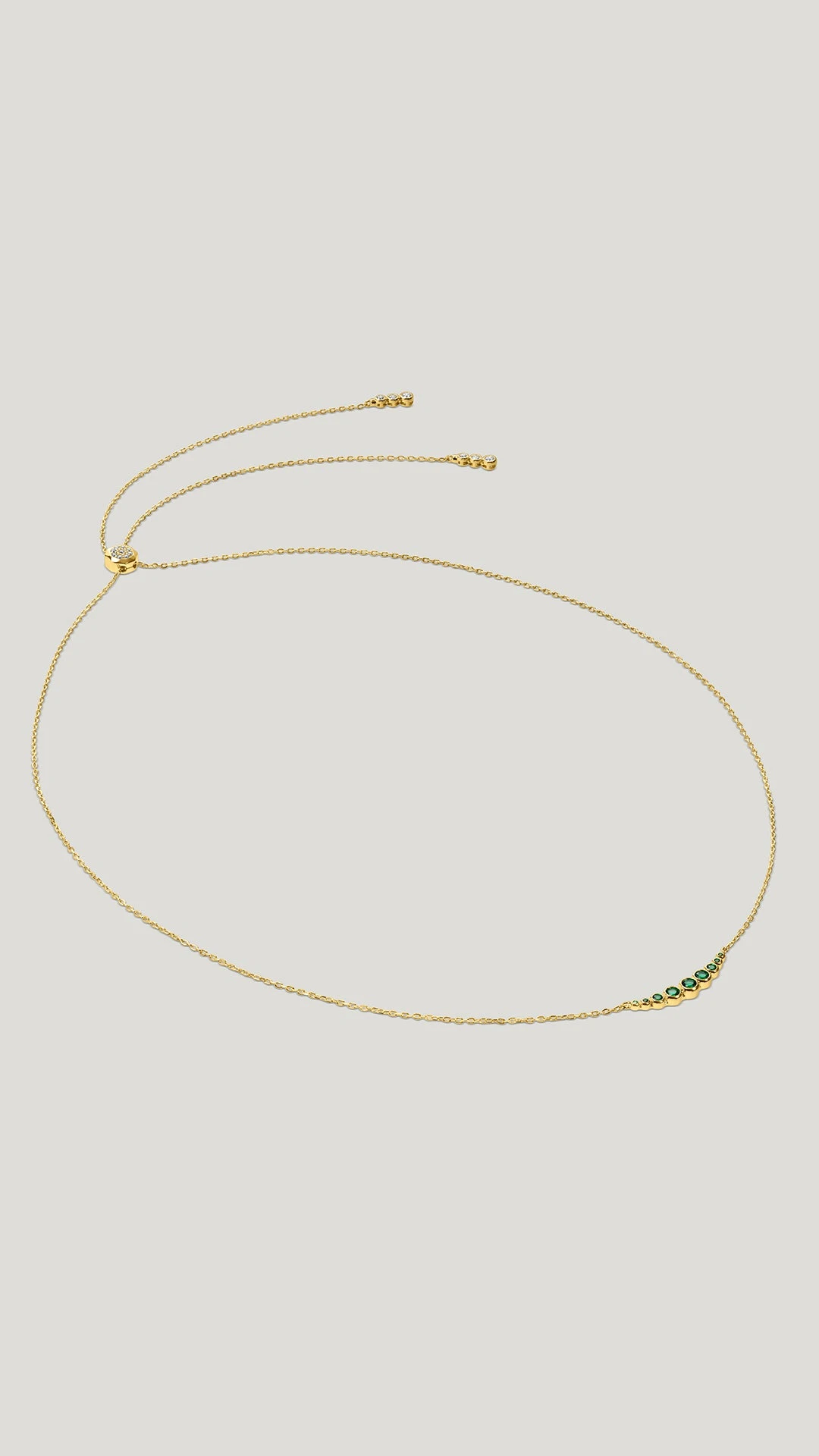 Carissa Emerald Necklace 18K Gold Vermeil 10 Carissa Emerald Necklace 18K Gold Vermeil - Image 8