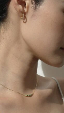 Carissa Emerald Necklace 18K Gold Vermeil 24 Carissa Emerald Necklace 18K Gold Vermeil -Lustre Jewelry Shop Carissa Emerald Necklace Gold Vermeil DJDJ777AA e9463e25 fe59 4f5f 9b50 8d1be6578618