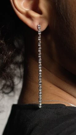 Baby Cassidy Earrings White Gold Plated -Lustre Jewelry Shop Cassidy Earrings Silver 2978281