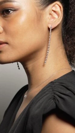 Baby Cassidy Earrings White Gold Plated -Lustre Jewelry Shop Cassidy Earrings Silver 8778221q