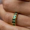 Cassidy Ring Emerald 18K Gold Vermeil -Lustre Jewelry Shop Cassidy Ring Emerald 18K Gold Vermeil KLDO9