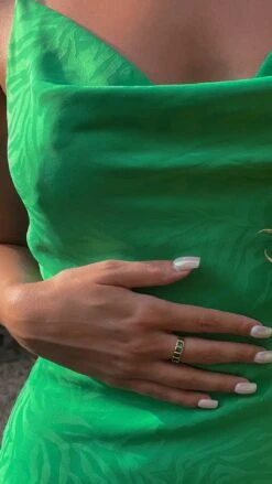 Cassidy Ring Emerald 18K Gold Vermeil -Lustre Jewelry Shop CassidyRingEmeraldGoldVermeil1122