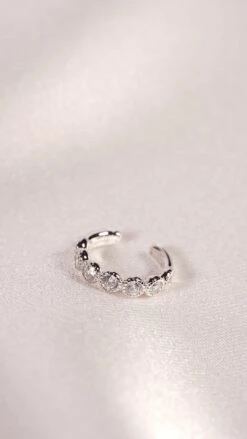 Cate Cuff White Gold Plated