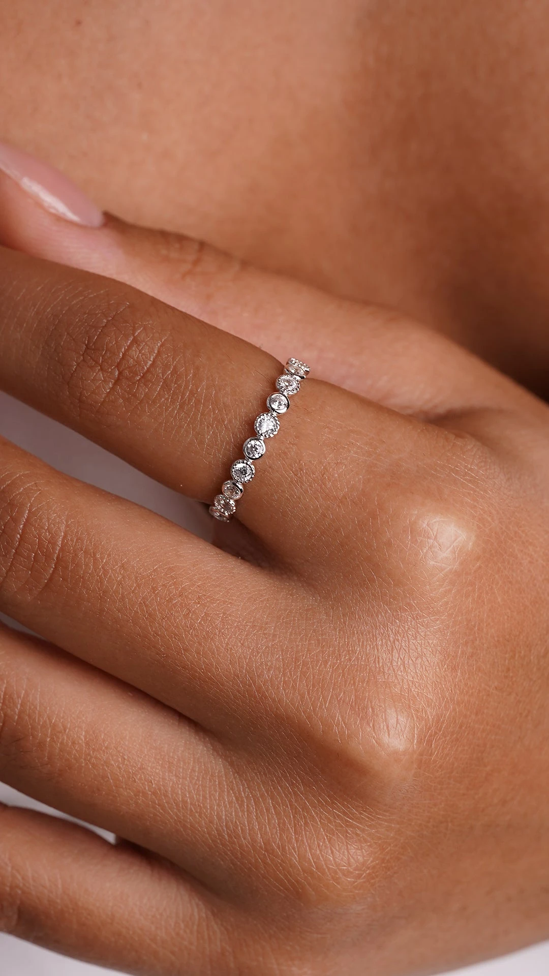 Cate Ring White Gold Plated 4 Cate Ring White Gold Plated - Image 2