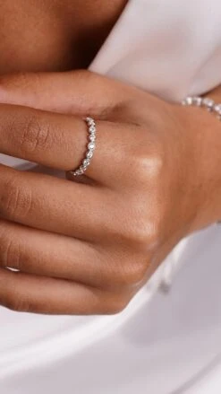 Cate Ring White Gold Plated 20 Cate Ring White Gold Plated -Lustre Jewelry Shop Cate Ring White Gold Plated 98IUSA