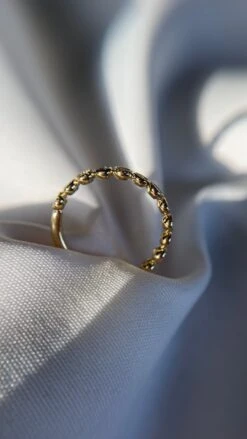 Cate Ring 18K Gold Vermeil -Lustre Jewelry Shop CateRing YG 1