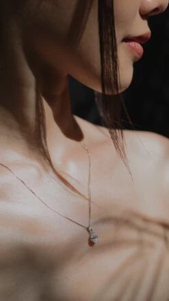 Cecile Necklace 9K White Gold -Lustre Jewelry Shop Cecile Necklace White Gold 99S8SA