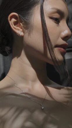 Cecile Necklace 9K White Gold -Lustre Jewelry Shop Cecile Necklace White Gold IDIDSS