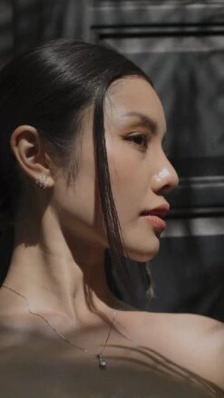 Cecile Necklace 9K White Gold -Lustre Jewelry Shop Cecile Necklace White Gold s9s9aa