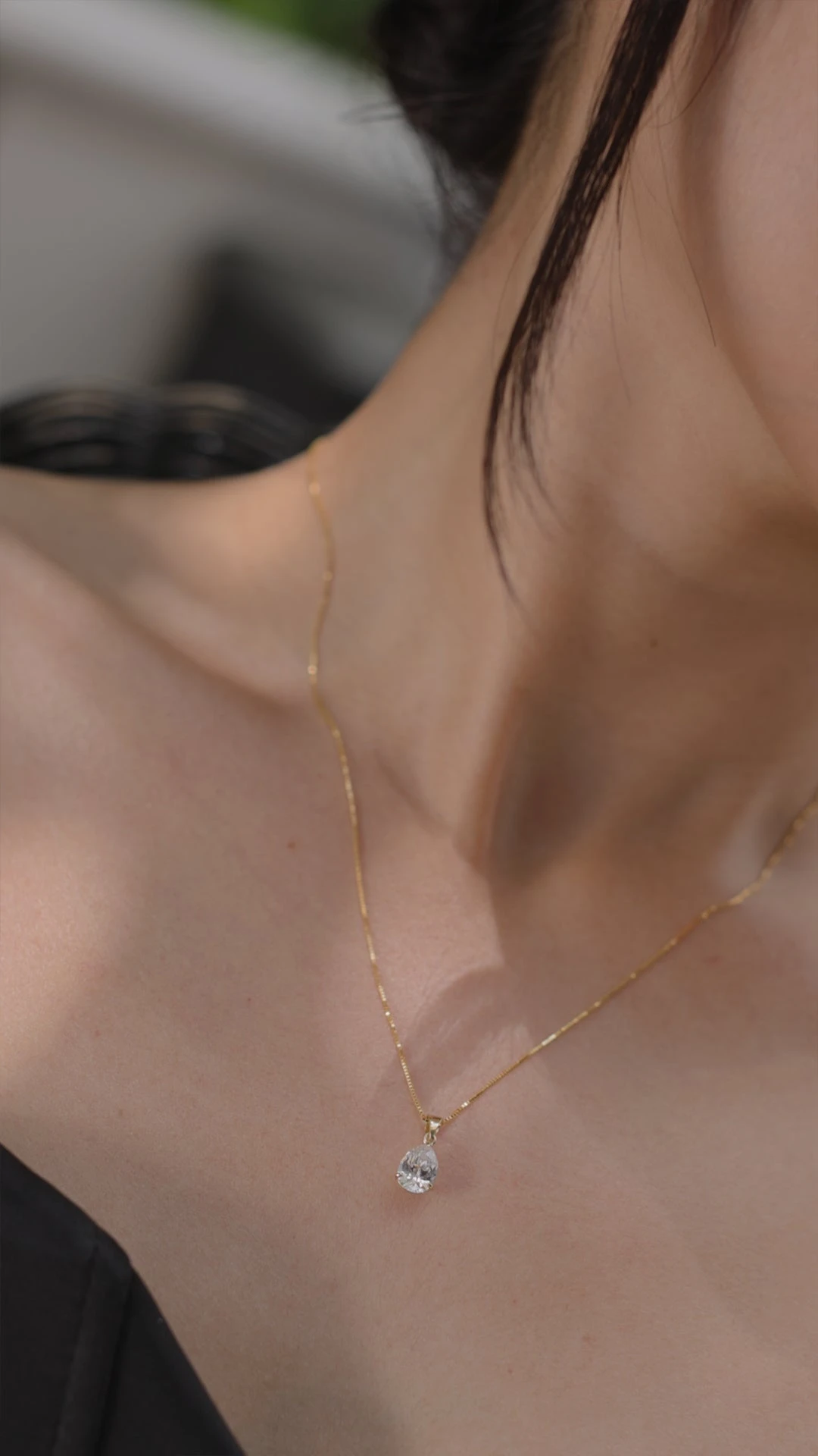 Cecile Necklace 9K Yellow Gold 6 Cecile Necklace 9K Yellow Gold - Image 4