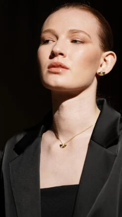 Celene Fan Studs 18K Gold Vermeil 35 Celene Fan Studs 18K Gold Vermeil -Lustre Jewelry Shop Celene Fan Studs NECKLACE Gold Vermeil 89S89S