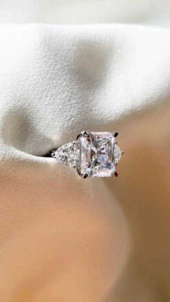 Chamania Radiant Solitaire Ring -Lustre Jewelry Shop ChamaniaRing Still1