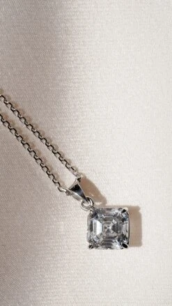 Charlie Asscher Pendant White Gold -Lustre Jewelry Shop Charlie Asscher Pendant White Gold OJ8DSSKJ