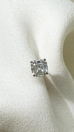 Charlie Asscher Studs 9K White Gold -Lustre Jewelry Shop CharlieAsscherStuds2