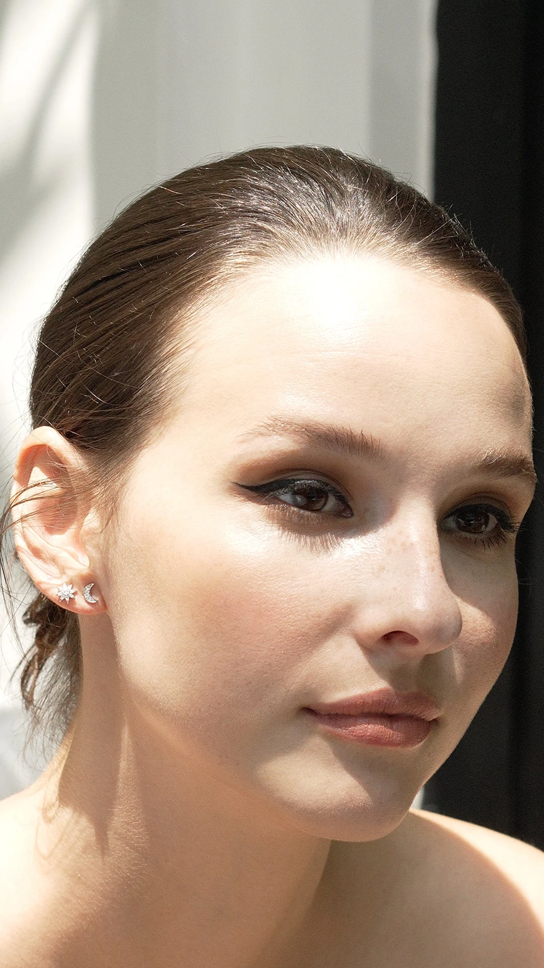 Moon Stud White Gold Plated 12 Moon Stud White Gold Plated - Image 10