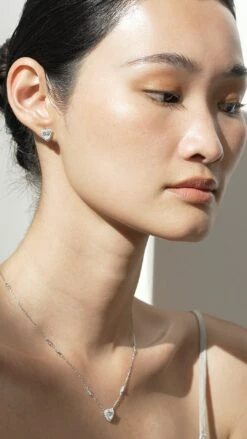 Cora Necklace White Gold Plated -Lustre Jewelry Shop Cora Necklace Silver 88227aa