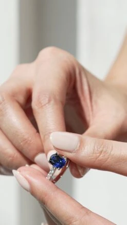 Cordelia Ring 18K White Gold Sapphire -Lustre Jewelry Shop Cordelia Ring 18K White Gold Sapphire dkdk99s