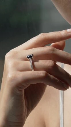 Cordelia Ring 18K White Gold Sapphire -Lustre Jewelry Shop Cordelia Ring 18K White Gold Sapphire jdjds