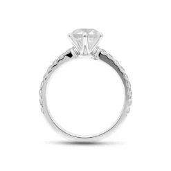 Corinne Ring 0.44ct 18K White Gold -Lustre Jewelry Shop Corinne BDR2804 SIDE WG WS bf80af40 798c 4891 bd13 4734c8cf9295
