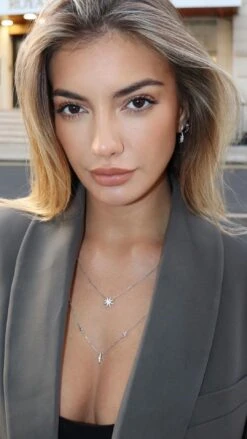 Cosmo Necklace White Gold Plated -Lustre Jewelry Shop Cosmo Necklace idos9