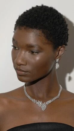 Cross Vine Drops White Gold Plated -Lustre Jewelry Shop Cross Vine JK877S 1cab777d 3744 47ff 8d28 272eae3219ba