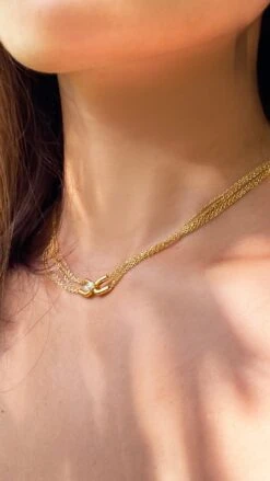 Cyndi Necklace 18K Gold Vermeil -Lustre Jewelry Shop CyndiNecklace LS5