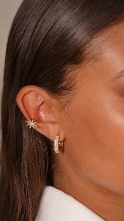 Stella Cuff 18K Gold Vermeil -Lustre Jewelry Shop DANA HOOPS 18K GOLD VERMEIL UI78D 85a3d876 f448 492a 8377 88339e98b1f4