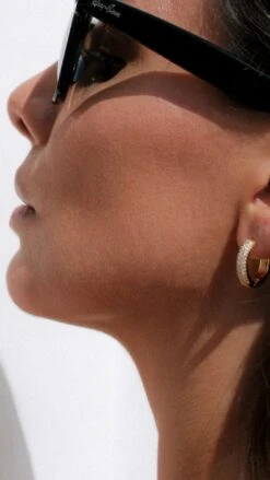 Dana Hoops 18K Gold Vermeil -Lustre Jewelry Shop DANA HOOPS GOLD VERMEIL 009SA