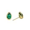 Danu Studs Emerald 18K Gold Vermeil 1 Danu Studs Emerald 18K Gold Vermeil -Lustre Jewelry Shop DANU EMERALD STUD 99SKS