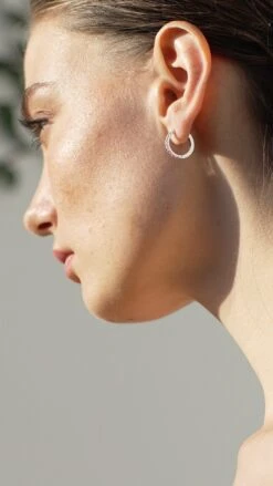 Dillon Hoops 9K White Gold -Lustre Jewelry Shop DILLON HOOPS 9K WHITE GOLD 3311111