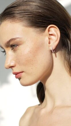 Dillon Hoops 9K White Gold -Lustre Jewelry Shop DILLON HOOPS 9K WHITE GOLD 33300099