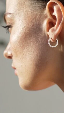 Dillon Hoops 9K White Gold -Lustre Jewelry Shop DILLON HOOPS 9K WHITE GOLD 333331