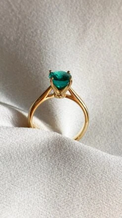 Dakota Ring 18K Yellow Gold Emerald -Lustre Jewelry Shop DakotaRing EM YG Still2 0f2aafa6 9501 405a a9e7 c731a55ac291