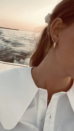 Dana Hoops 18K Gold Vermeil -Lustre Jewelry Shop Dana Hoops Gold Vermeil D99S