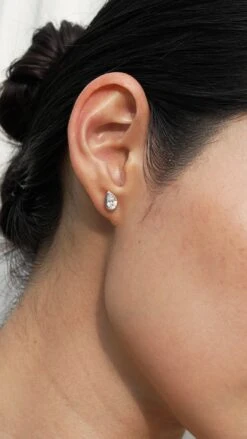 Danu Studs White Gold Plated -Lustre Jewelry Shop Danu Studs Silver 4848dd