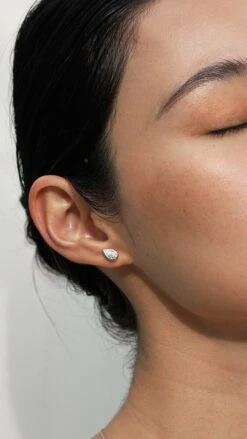 Danu Studs White Gold Plated -Lustre Jewelry Shop Danu Studs Silver 9ee9dd