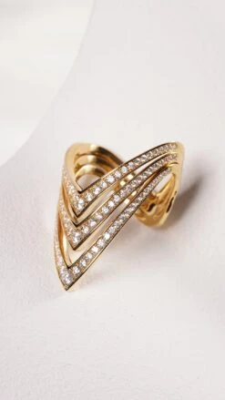 Delta Ring 18K Gold Vermeil -Lustre Jewelry Shop Delta Ring 18K Gold Vermeil LKS8