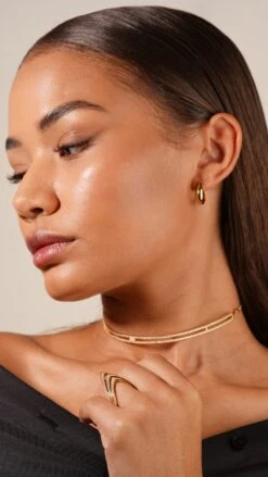 Delta Ring 18K Gold Vermeil -Lustre Jewelry Shop Delta Ring 18K Gold Vermeil THELA HERA 98S9JD