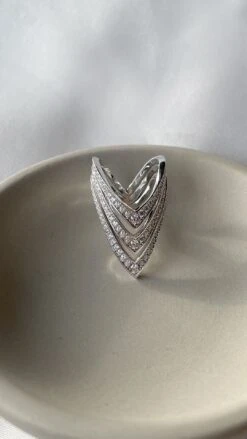 Delta Ring White Gold Plated -Lustre Jewelry Shop DeltaRing WG 2