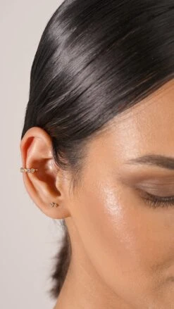 Steff Studs 18K Gold Vermeil -Lustre Jewelry Shop Deniz Cuff 18K Gold Vermeil STEFF 98A