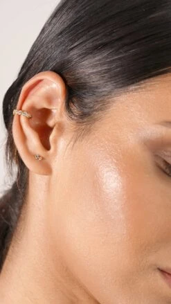 Steff Studs 18K Gold Vermeil -Lustre Jewelry Shop Deniz Cuff 18K Gold Vermeil STEFF DLKSS