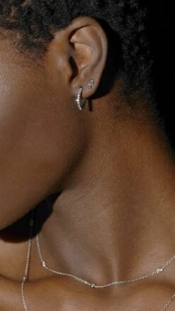 Dillon Hoops 9K White Gold -Lustre Jewelry Shop Dillon Hoops 9K White Gold MIYU 78HSA