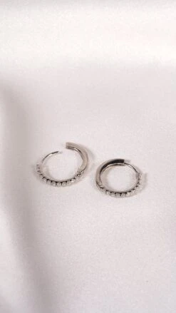 Dillon Hoops 9K White Gold -Lustre Jewelry Shop Dillon Hoops 9K White Gold NMM