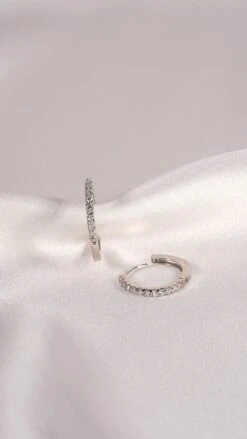 Dillon Hoops 9K White Gold -Lustre Jewelry Shop Dillon Hoops 9K White Gold OIJKDSY