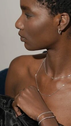 Dillon Hoops 9K White Gold -Lustre Jewelry Shop Dillon Hoops 9K White Gold PETRA 98S1QQ