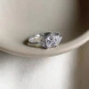 Dina 1ct Princess Ring White Gold -Lustre Jewelry Shop DinaRing WG Still1