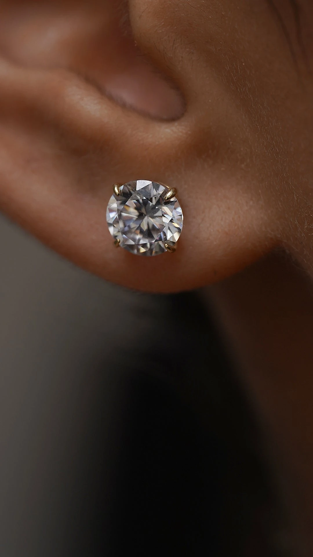 Eternal Four Prong Studs Yellow Gold 15 Eternal Four Prong Studs Yellow Gold - Image 13