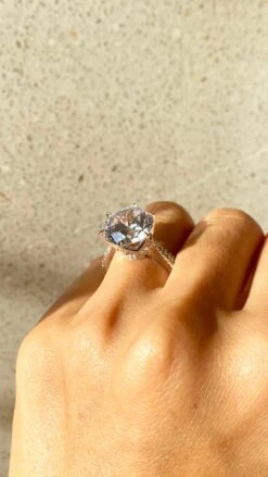 Easton Round Microset Ring -Lustre Jewelry Shop EastonRing 1